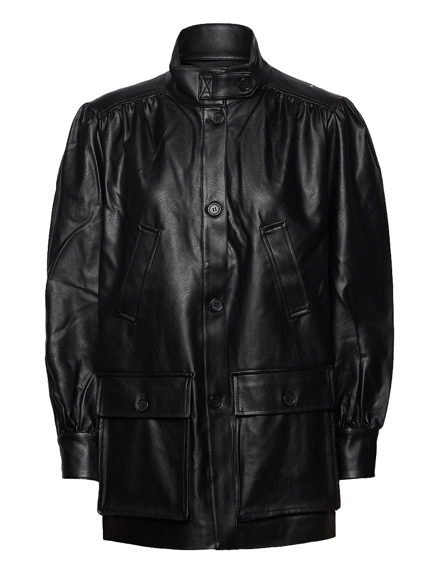 Bardot - CLEMENTS VEGAN LEATHER JACKET - forårsjakker - black - 1