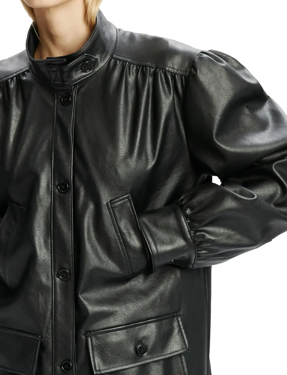 Bardot - CLEMENTS VEGAN LEATHER JACKET - leren jassen - black - 5