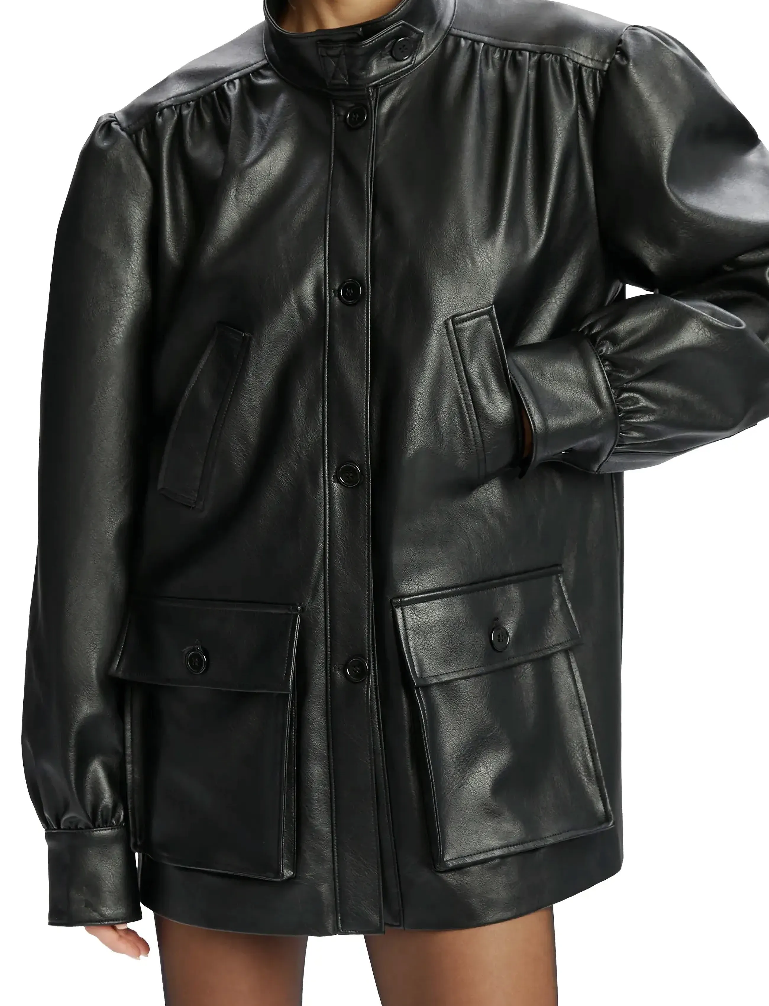 Bardot Clements Vegan Leather Jacket skinnjackor dam – bild 5