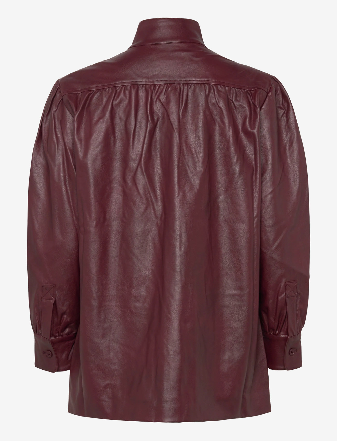 Bardot - CLEMENTS VEGAN LEATHER JACKET - læderjakker - burgundy - 2