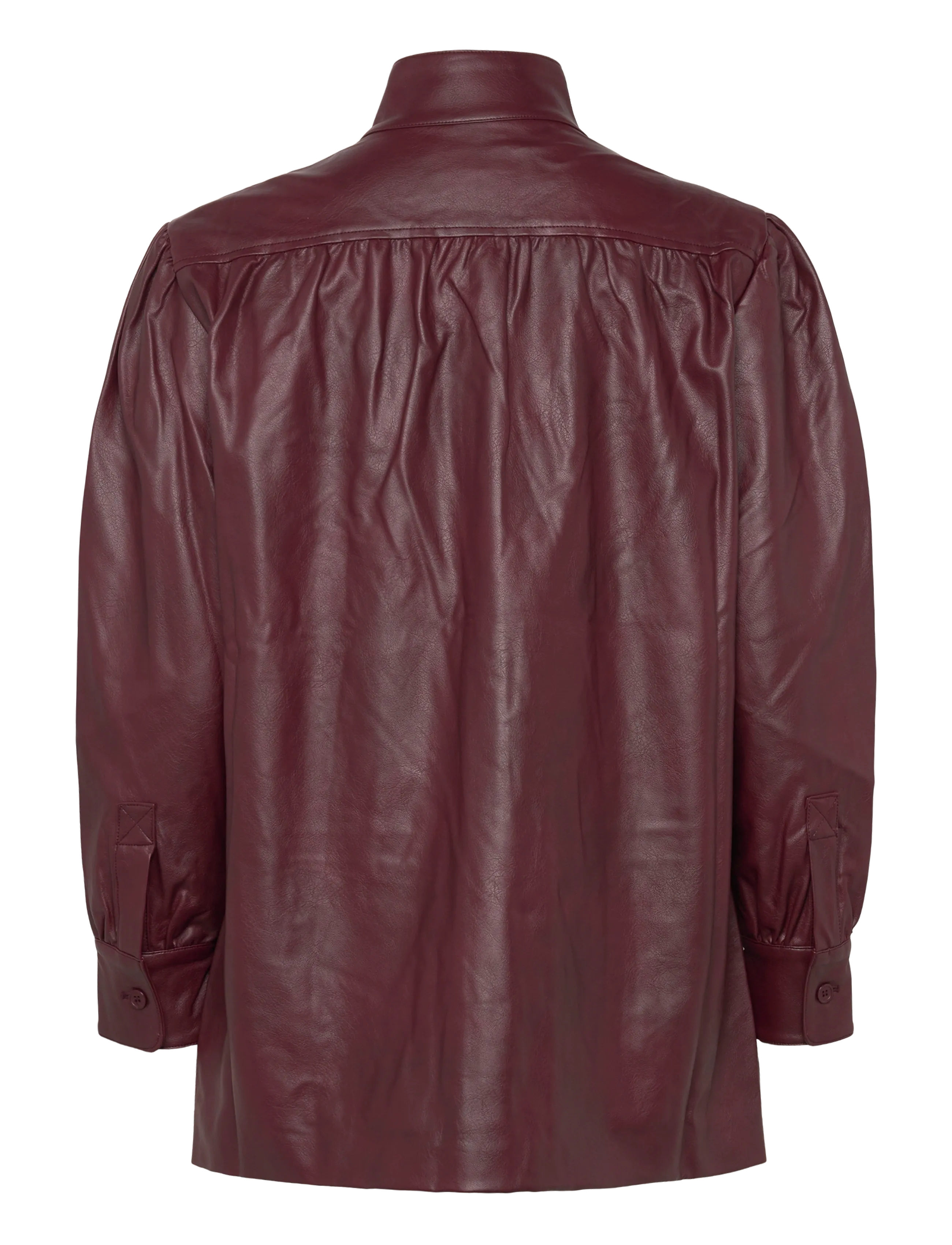 Bardot - CLEMENTS VEGAN LEATHER JACKET - vårjackor - burgundy - 2