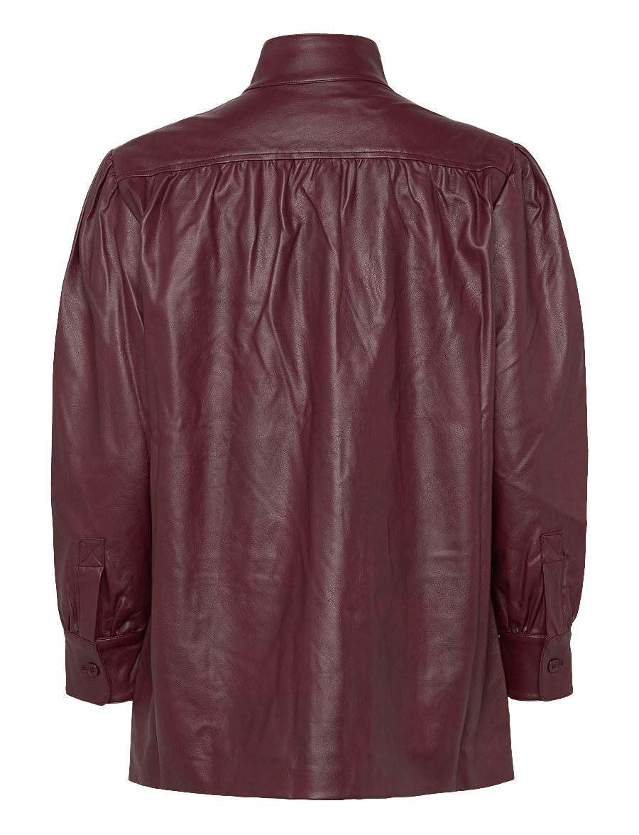 Bardot - CLEMENTS VEGAN LEATHER JACKET - frühlingsjacken - burgundy - 2