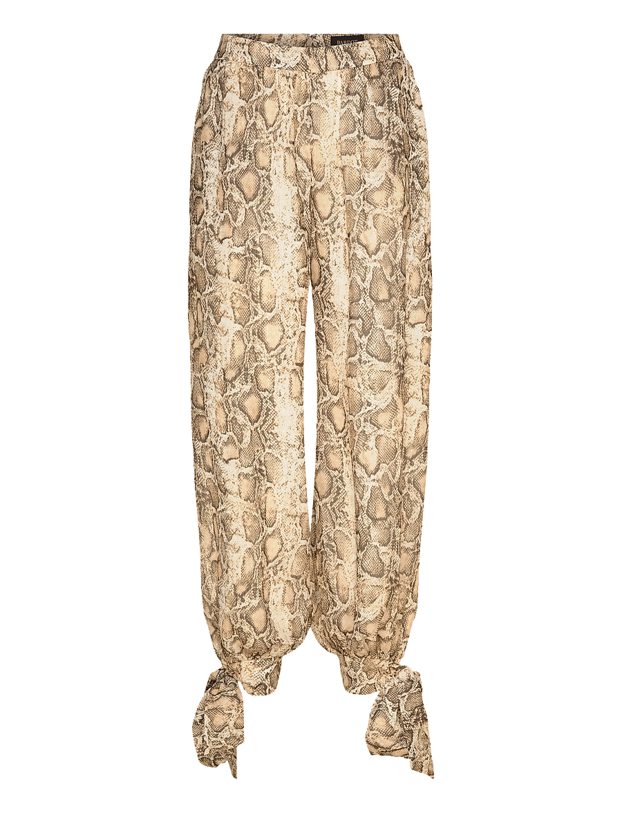 Bardot - ALIRA PRINTED BALLOON PANT - hosen mit weitem bein - snake skin - 1
