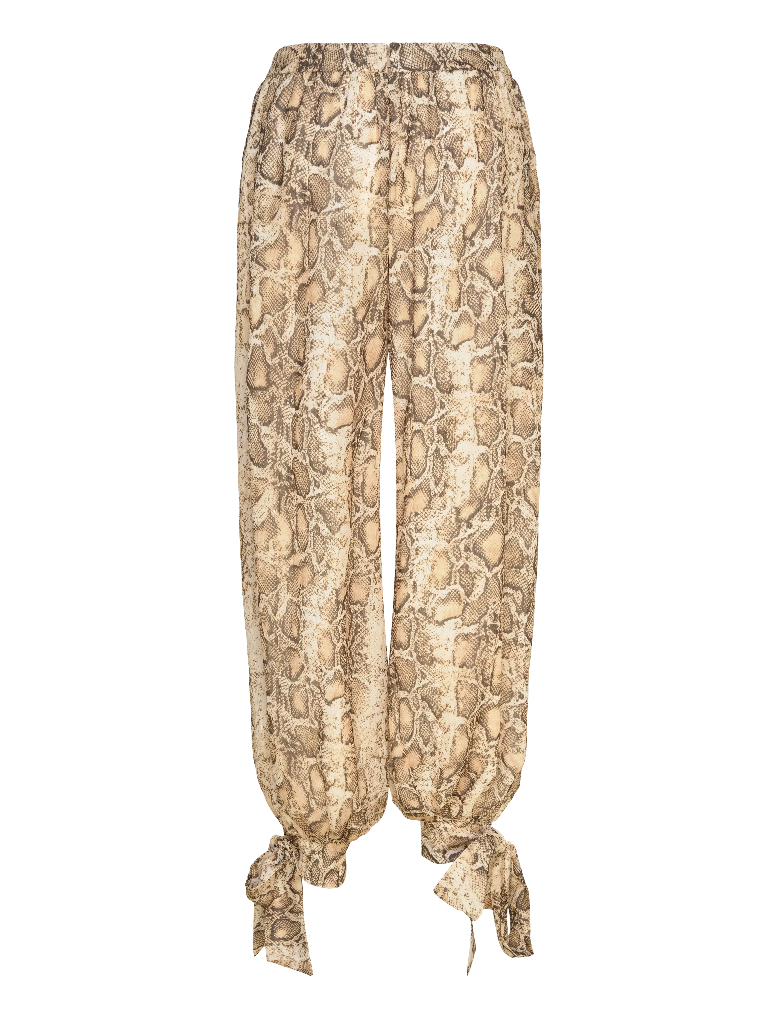 Bardot - ALIRA PRINTED BALLOON PANT - wide leg trousers - snake skin - 2
