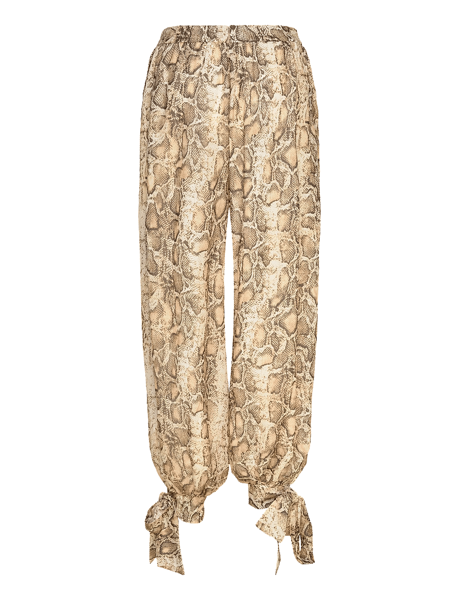 Bardot - ALIRA PRINTED BALLOON PANT - hosen mit weitem bein - snake skin - 2