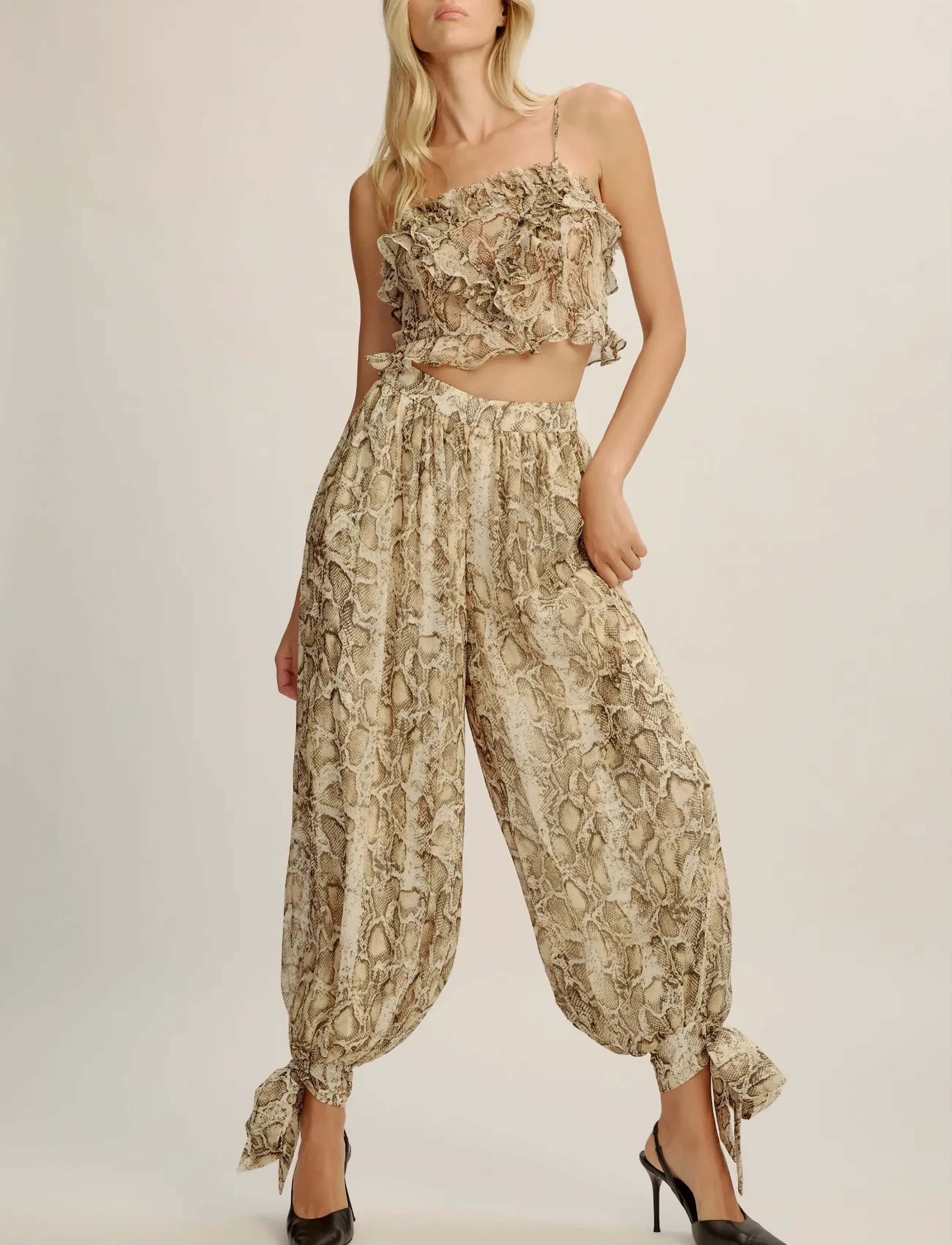 Bardot Alira Printed Balloon Pant cargobyxor dam – bild 5
