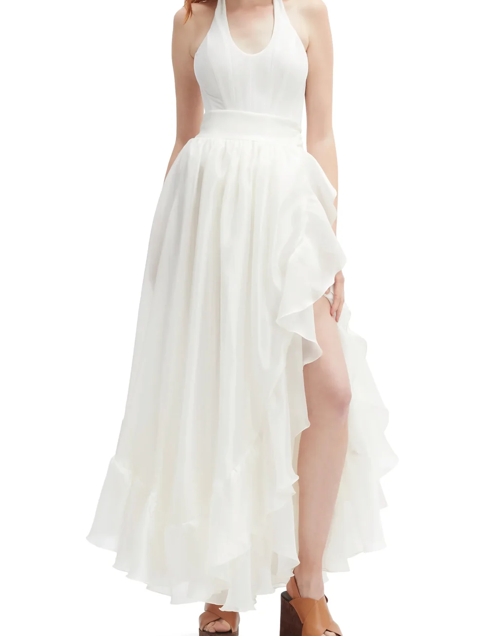 Bardot - MIRELLA WRAP MAXI SKIRT - jupes longues - ivory - 0