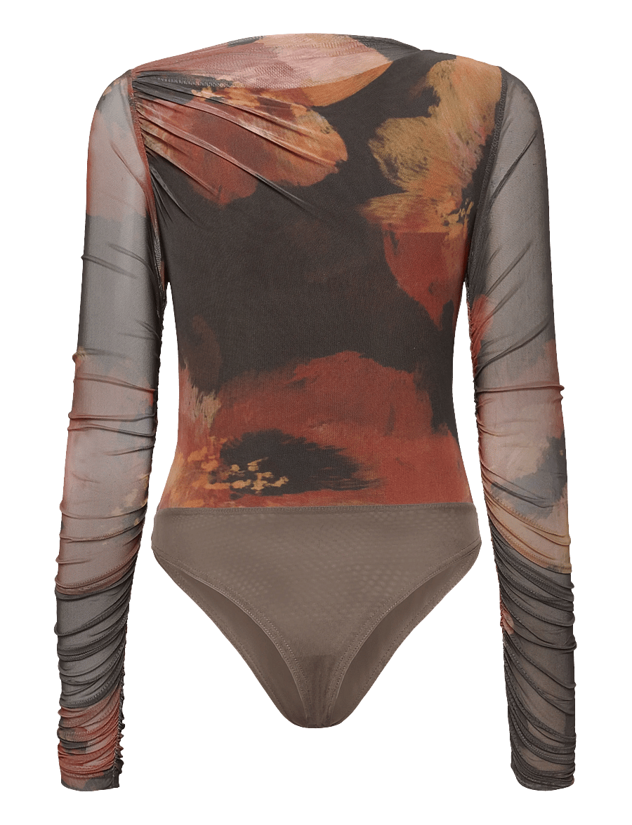 Bardot - ALTHEA MESH BODYSUIT - bodies - earth red - 1