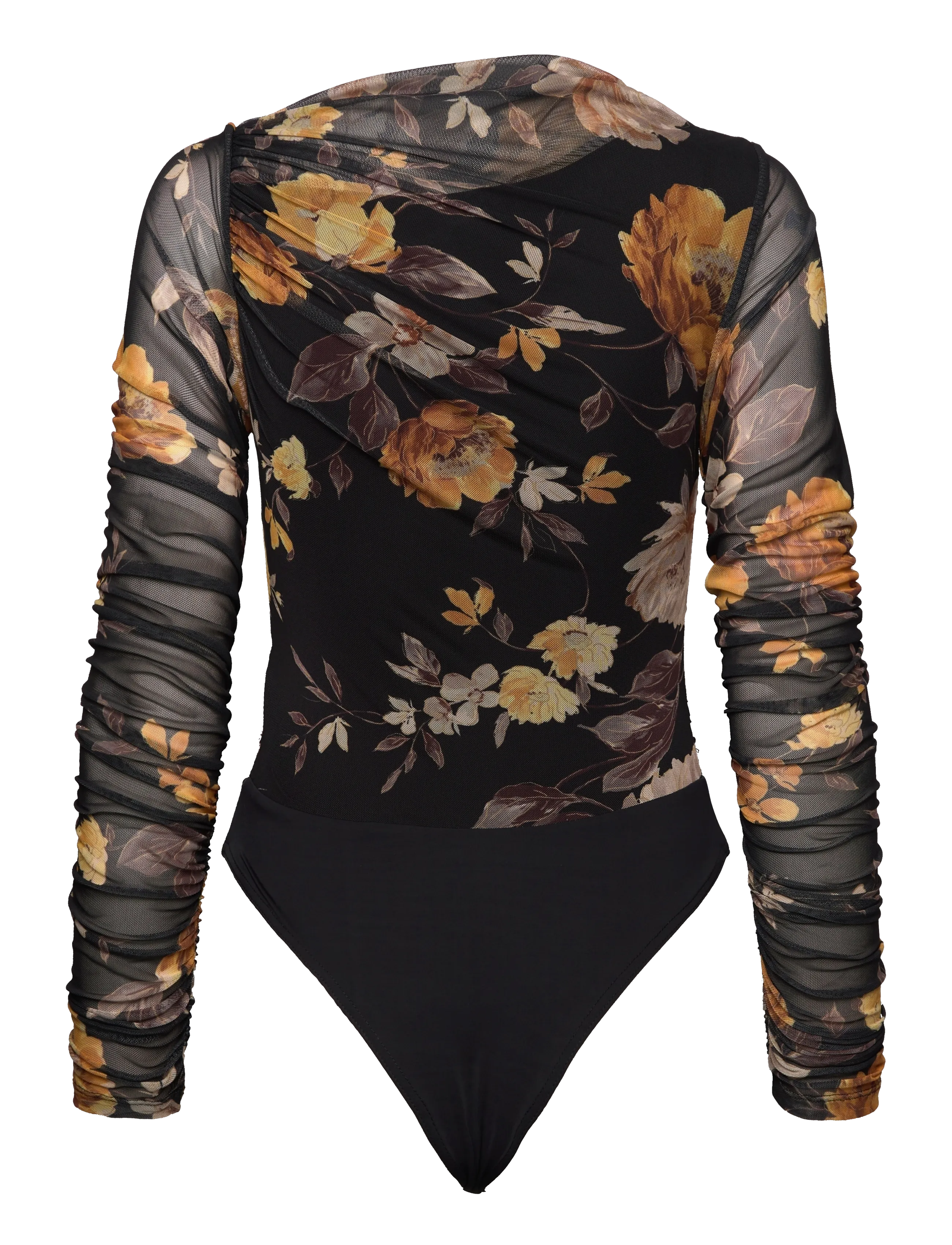 Bardot - ALTHEA MESH BODYSUIT - bodid - black floral - 2