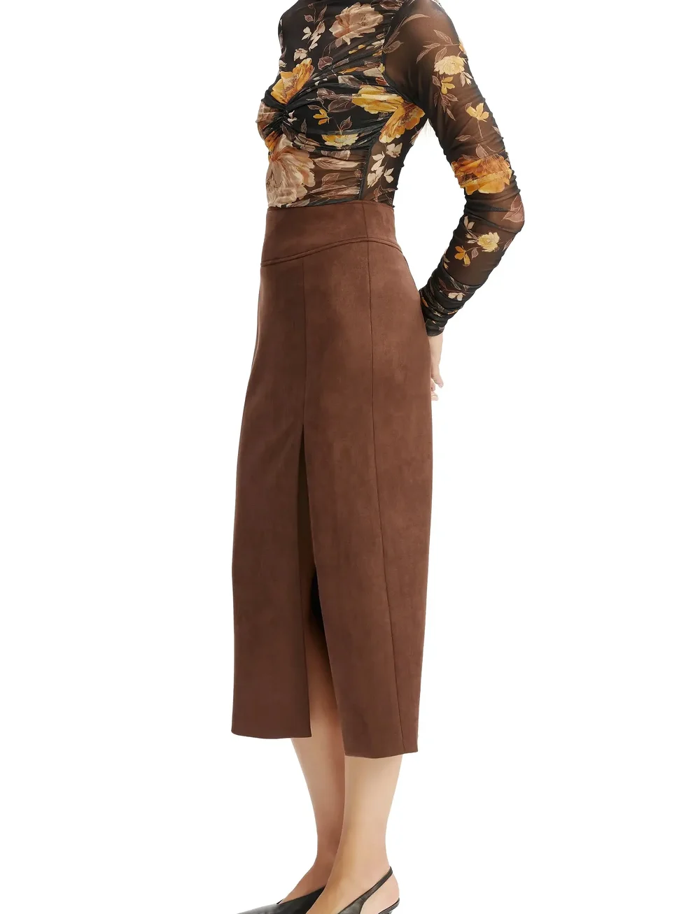 Bardot - ALTHEA MESH BODYSUIT - bodies - black floral - 3