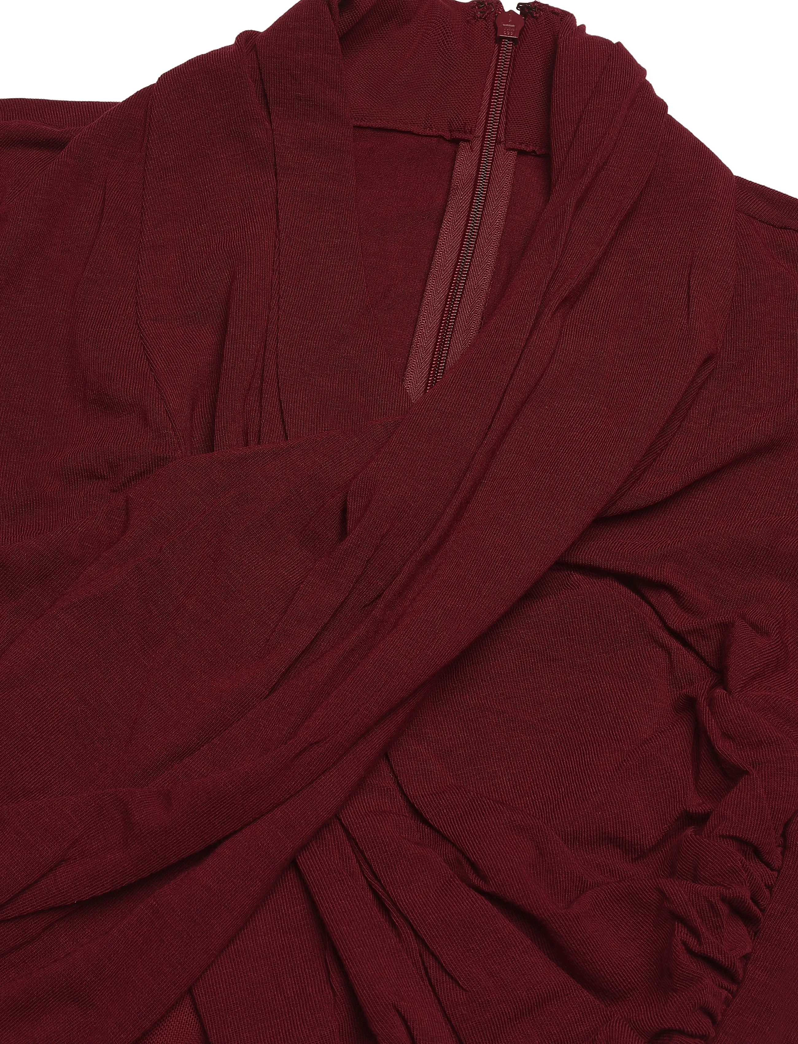 Bardot - ALIYAH JERSEY WRAP BODYSUIT - bodid - burgundy - 2