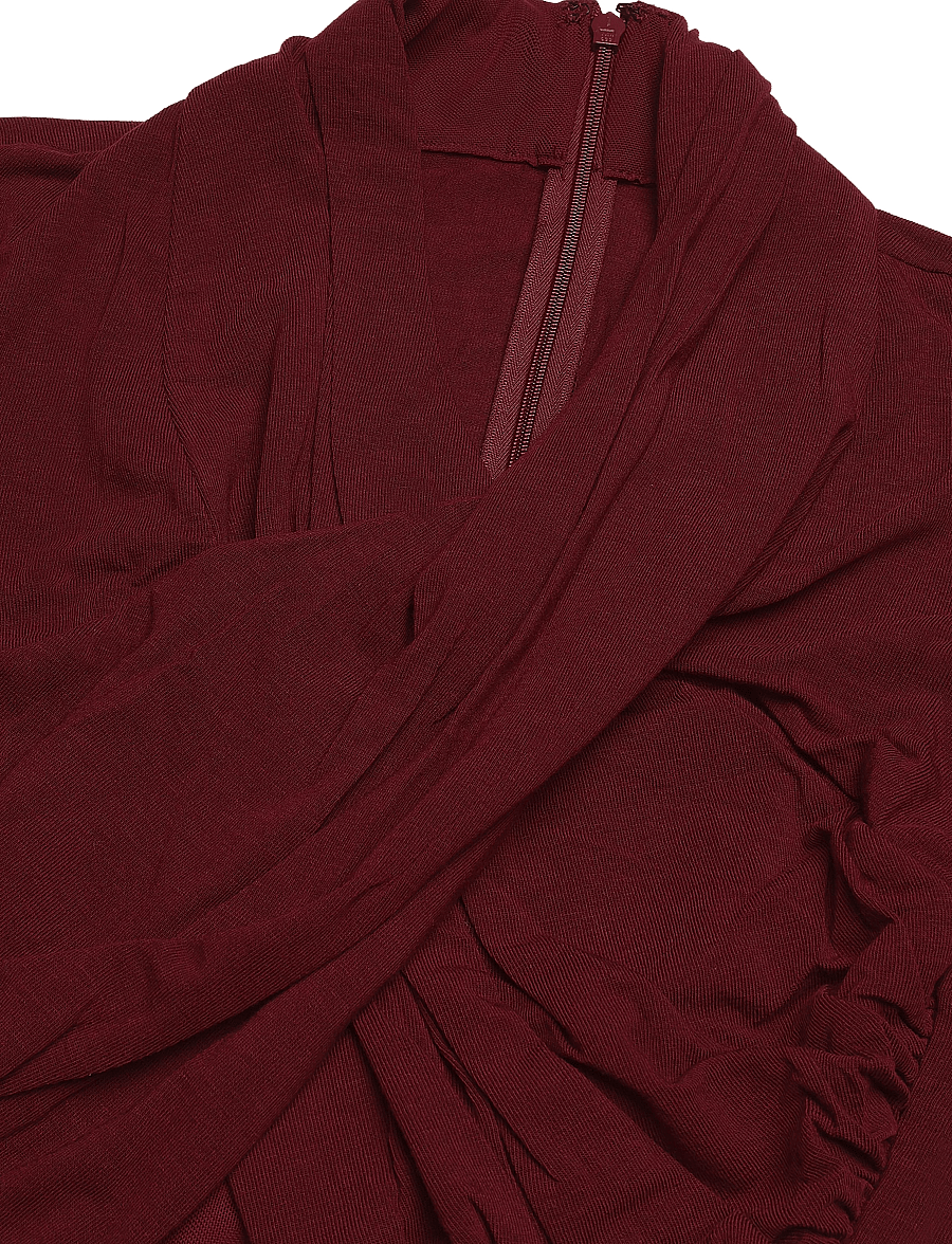 Bardot - ALIYAH JERSEY WRAP BODYSUIT - bodid - burgundy - 2