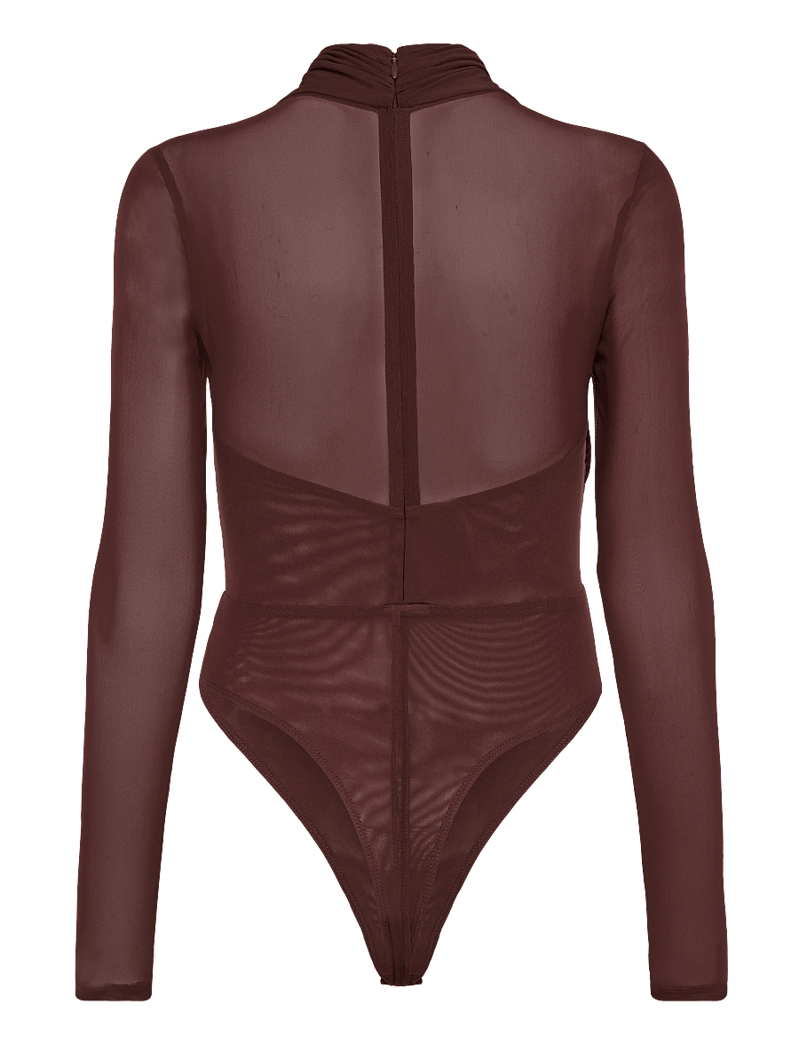 Bardot - ALIYAH WRAP BODYSUIT - bodies - chocolate - 1