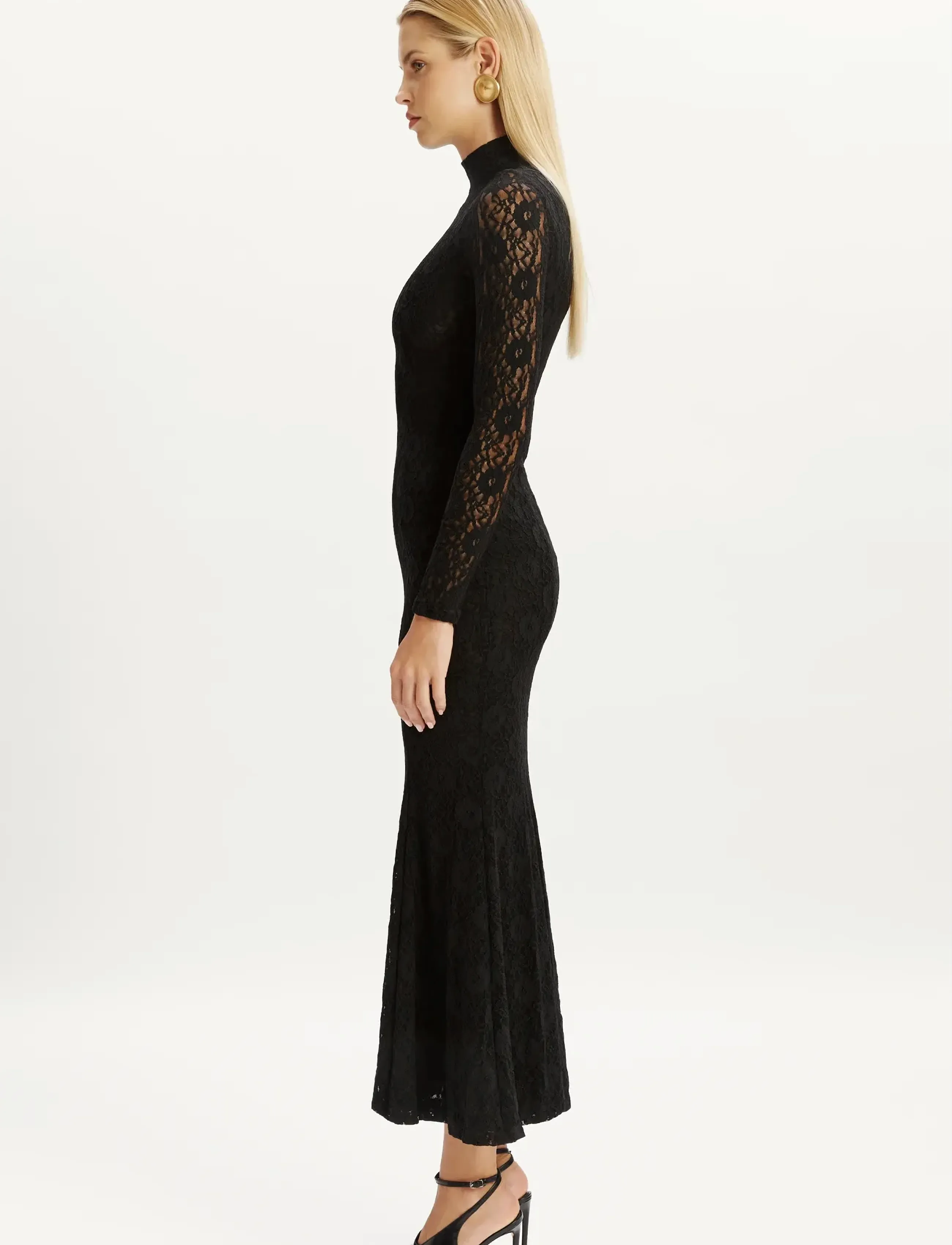 Bardot - HARLYN LACE MAXI DRESS - black - 5