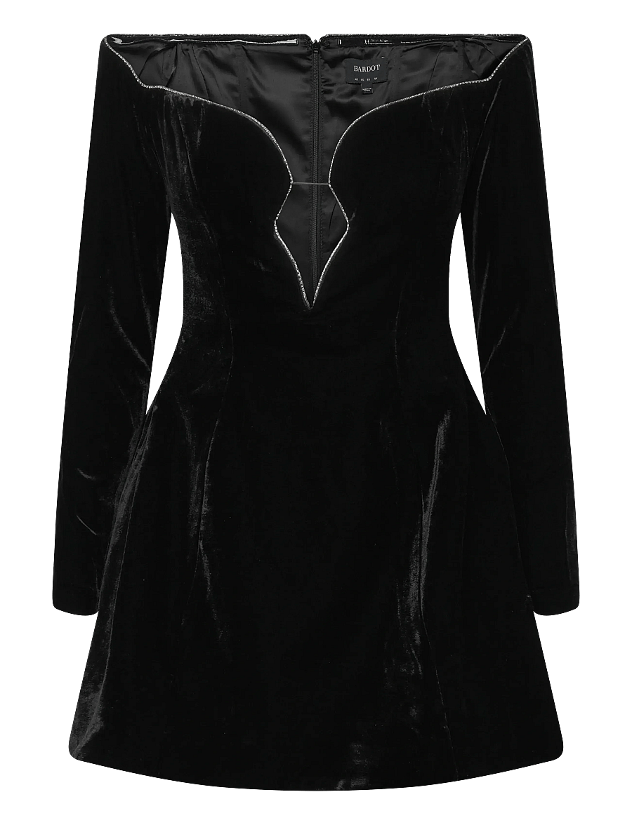 Bardot - LUVIA VELOUR HOURGLASS DRESS - cocktailkleider - black - 1