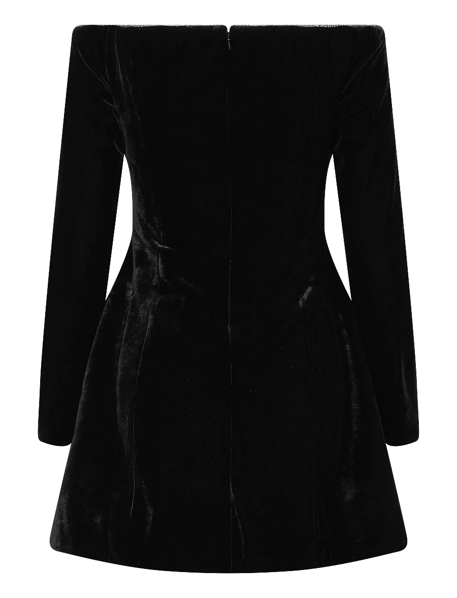 Bardot - LUVIA VELOUR HOURGLASS DRESS - cocktailkleider - black - 2