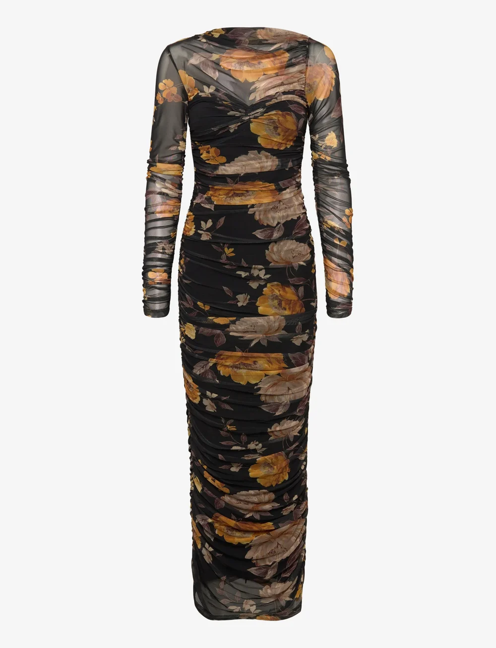 Bardot - ALTHEA MESH MIDI DRESS - stramme kjoler - black floral - 1