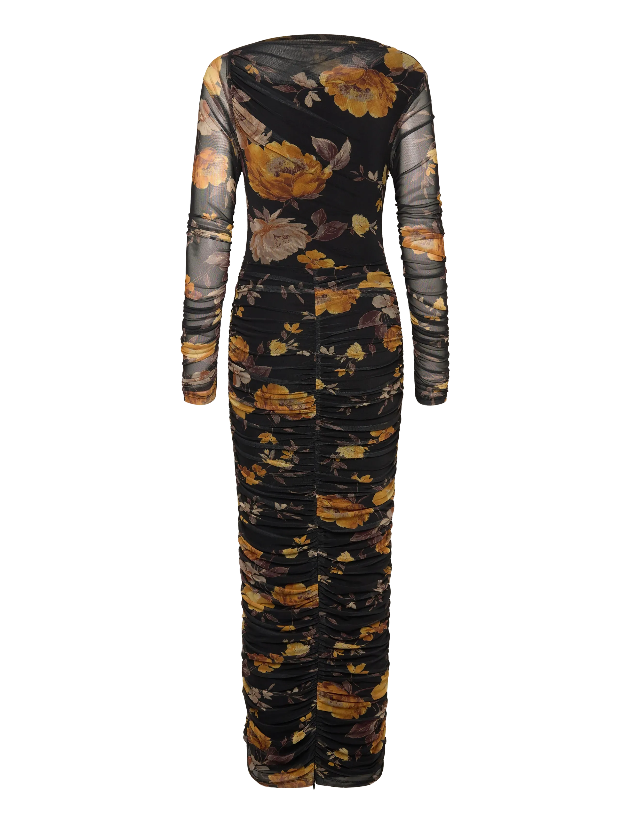 Bardot - ALTHEA MESH MIDI DRESS - bodycon-kjoler - black floral - 2