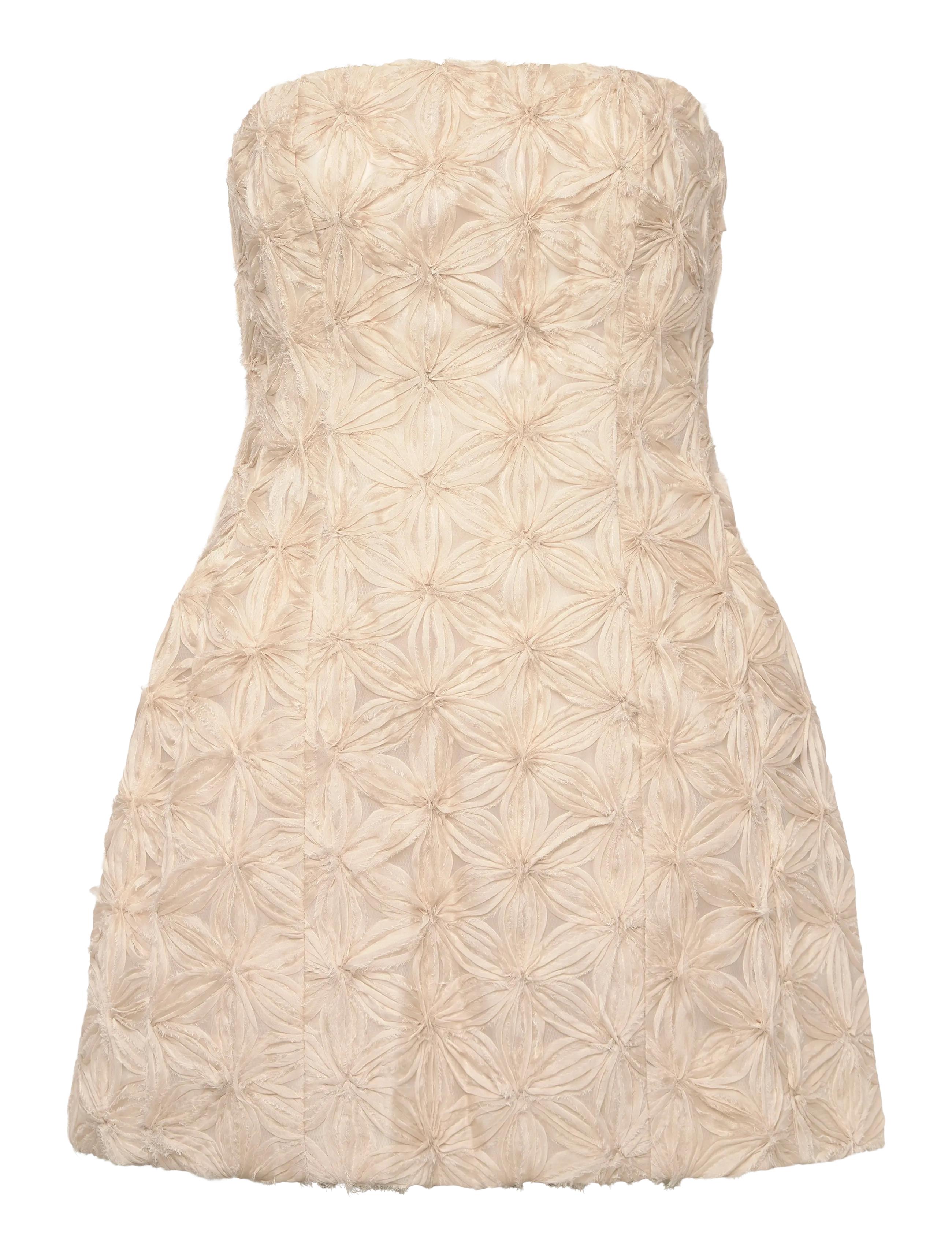 Bardot KAROLINE FLORAL MINI DRESS - Clothing - LT BEIGE / beige