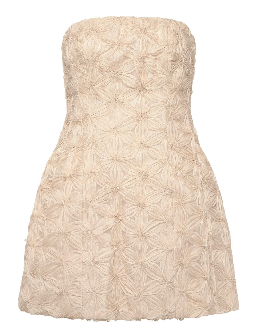Bardot - KAROLINE FLORAL MINI DRESS - minikleidid - lt beige - 1