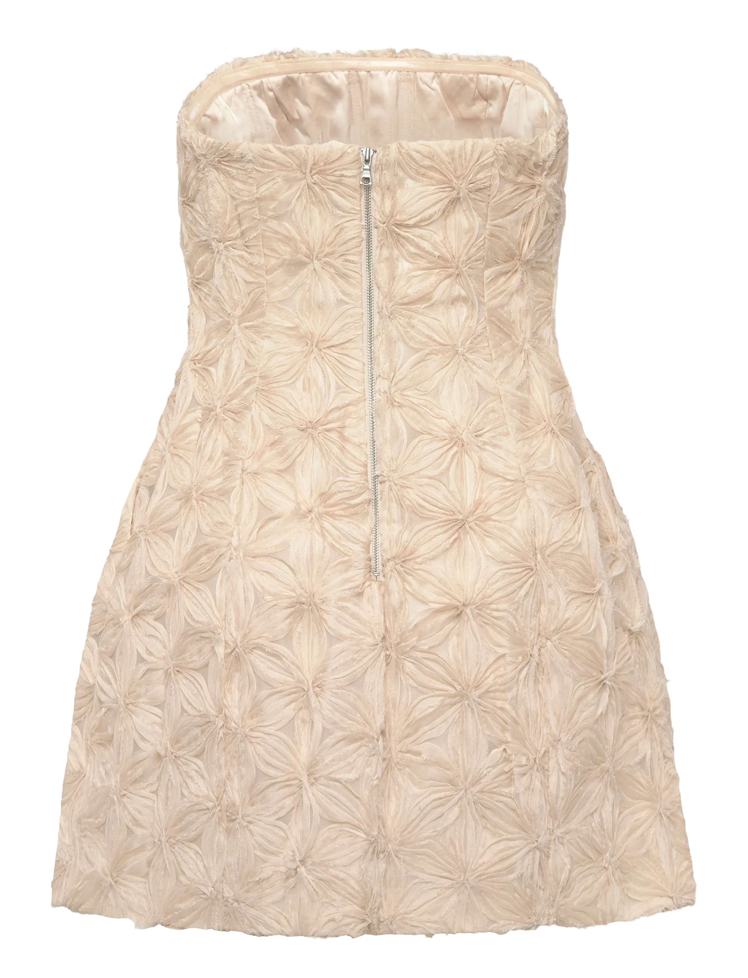 Bardot - KAROLINE FLORAL MINI DRESS - kurze kleider - lt beige - 1