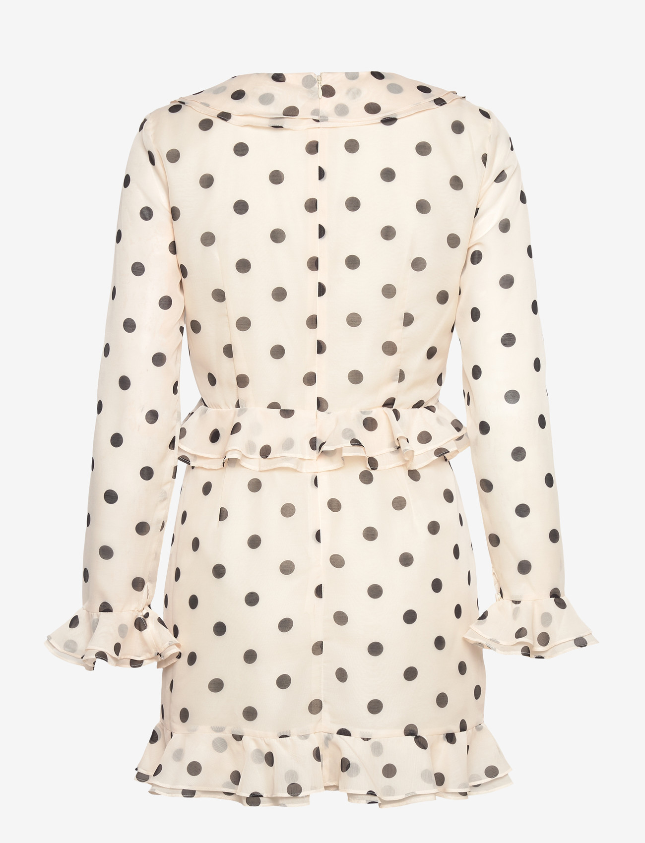 Bardot - FRILL DETAIL SPOT MINI DRESS - cocktailkjoler - ivory spot - 2