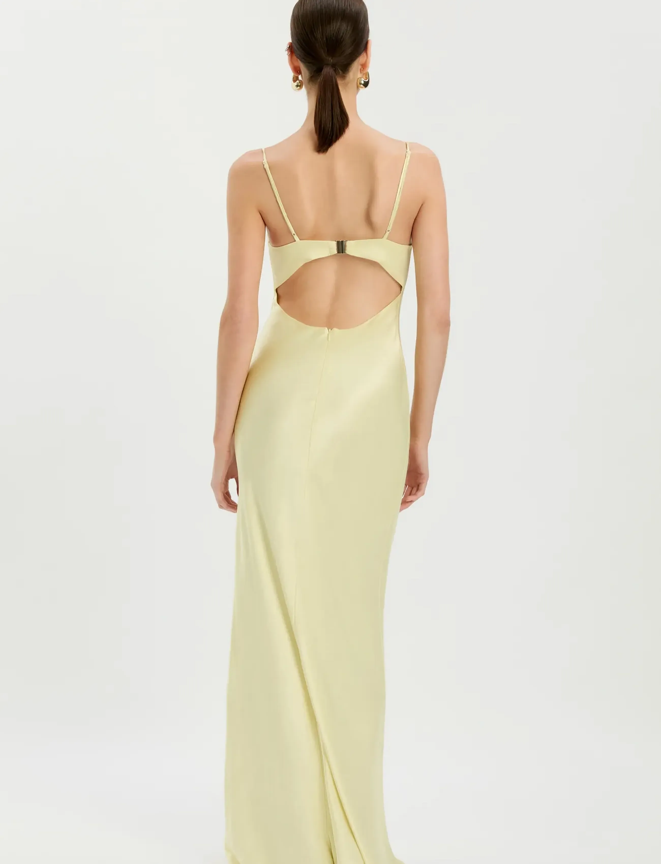 Bardot - DEVIN SATIN MAXI DRESS - evening dresses - lemn yelw - 3
