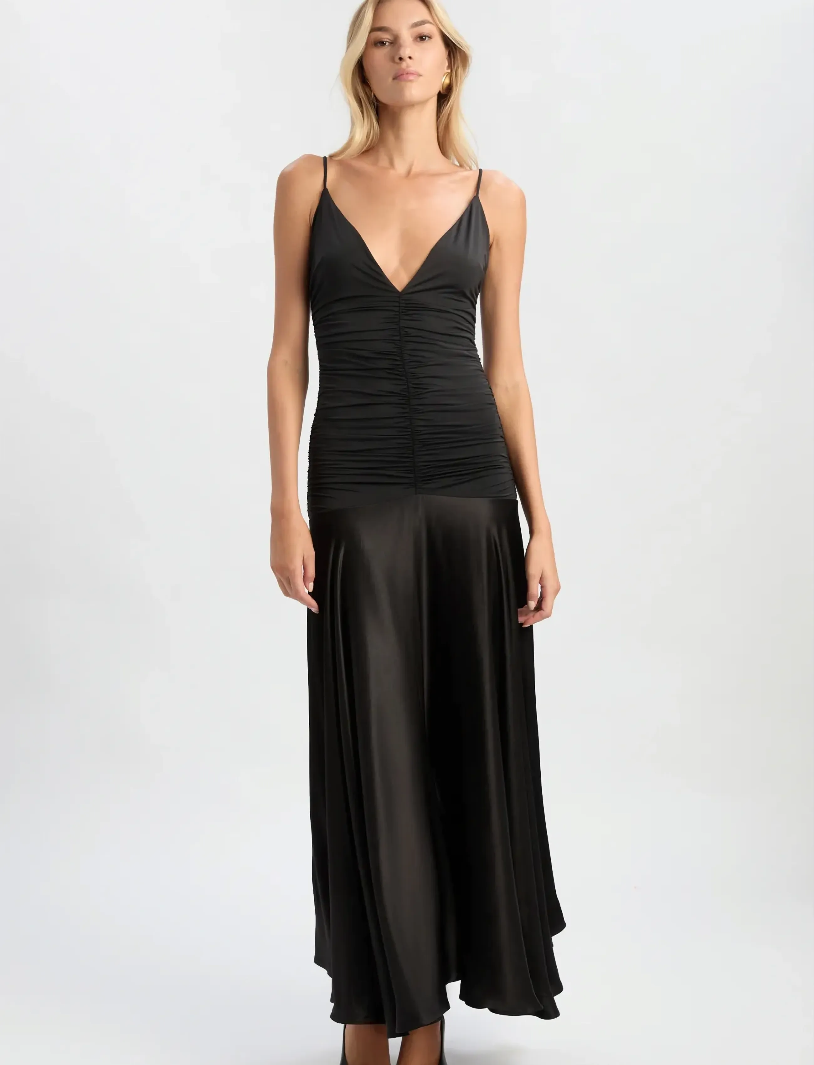 Bardot - LAVANDA CONTRAST MAXI DRESS - avondjurken - black - 5