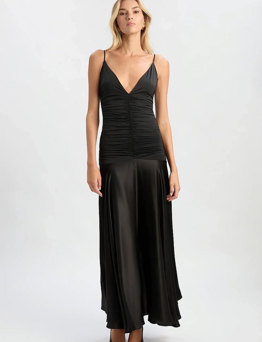Bardot - LAVANDA CONTRAST MAXI DRESS - abendkleider - black - 5