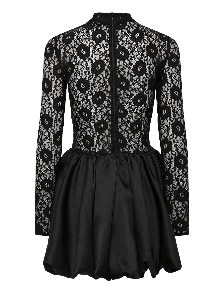 Bardot - YANA LACE SATIN MINI DRESS - spitzenkleider - black - 2