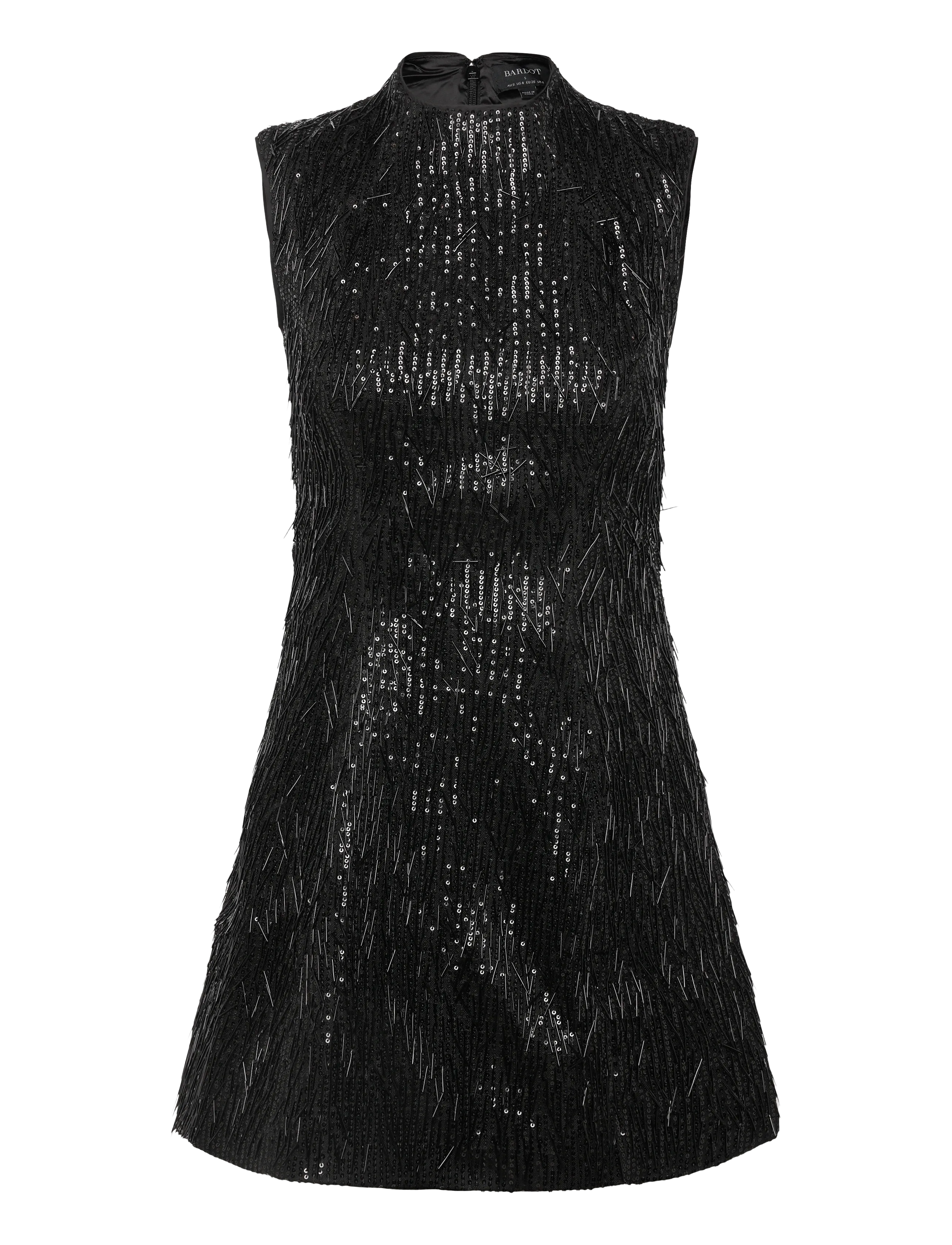 BARDOT Christa Hourglass Mini Kleid Schwarz - 34 - Damen