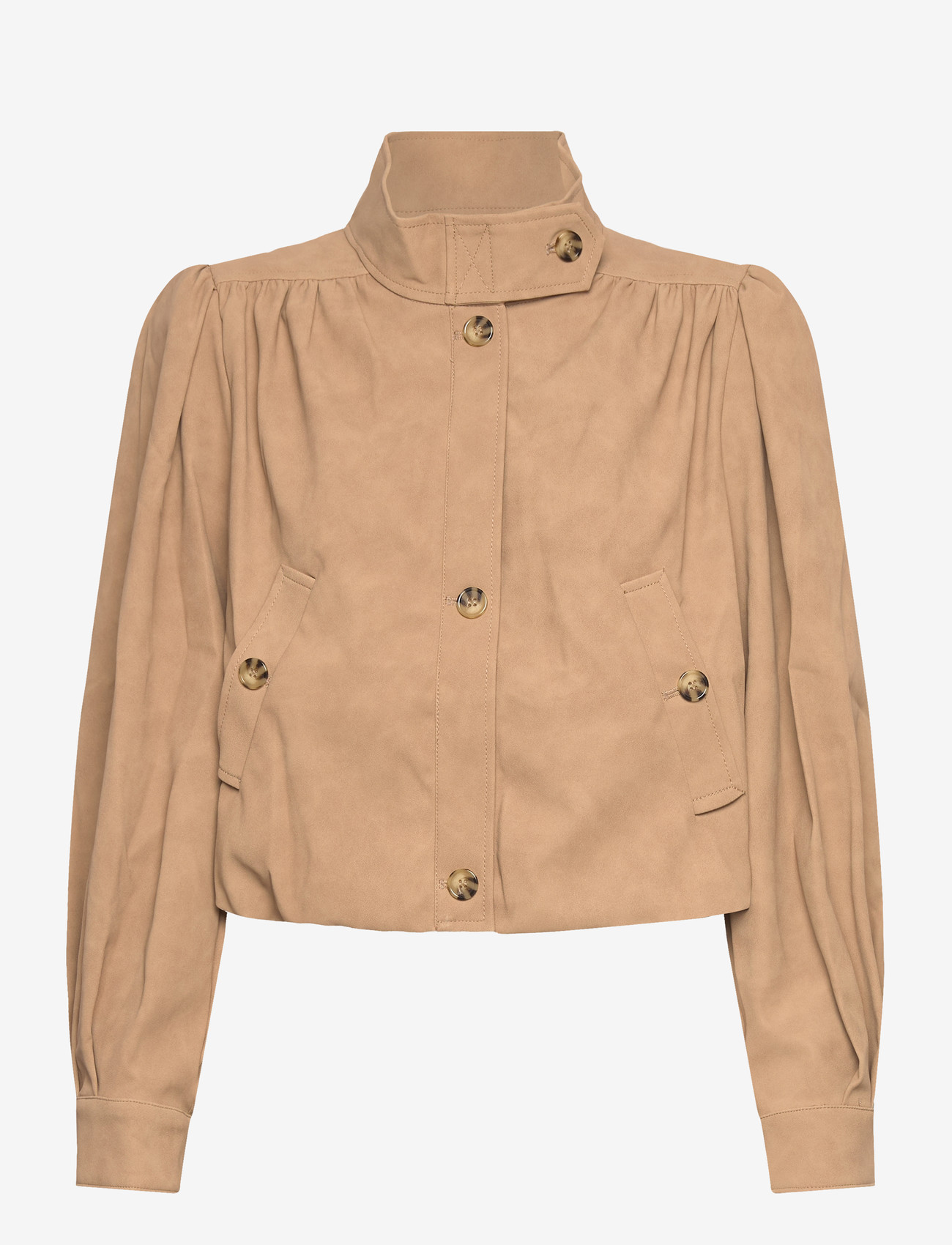 Bardot - LEON VEGAN LEATHER JACKET - vårjackor - soft beige - 1
