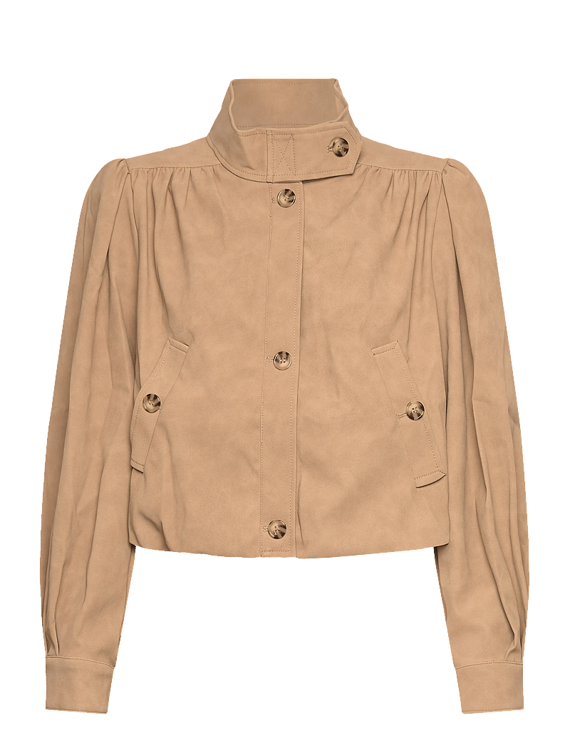 Bardot - LEON VEGAN LEATHER JACKET - forårsjakker - soft beige - 1