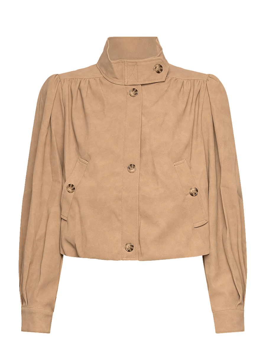 Bardot - LEON VEGAN LEATHER JACKET - forårsjakker - soft beige - 1