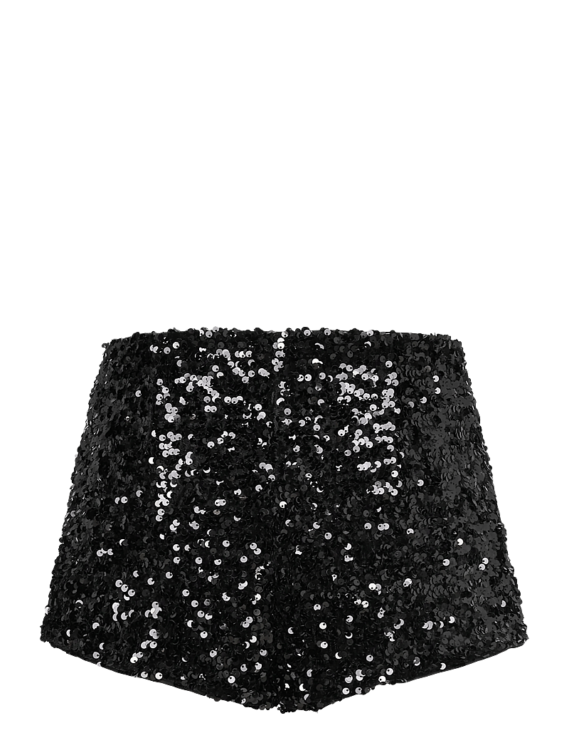 Bardot - WRENLEY SEQUIN MINI SHORT - paper bag shorts - black - 2