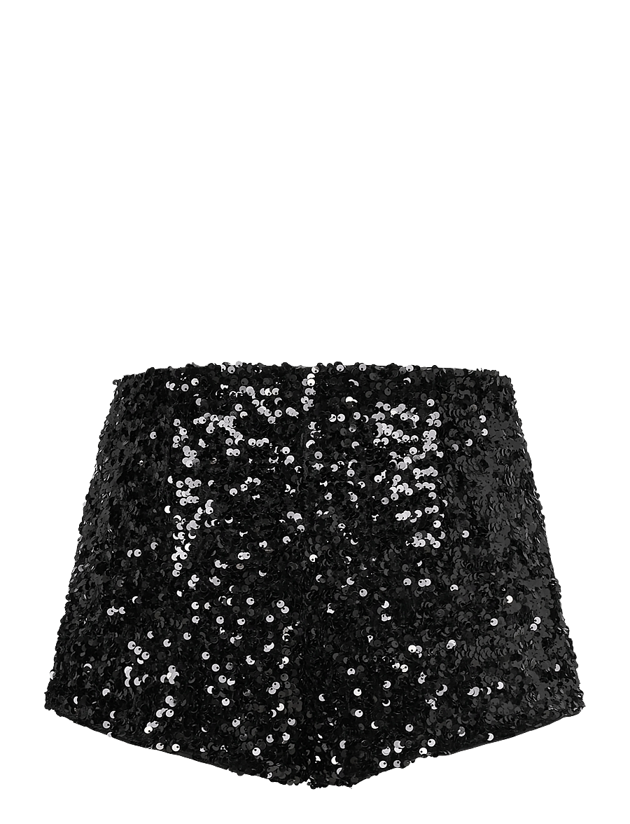 Bardot - WRENLEY SEQUIN MINI SHORT - Šortai aukštu juosmeniu - black - 2