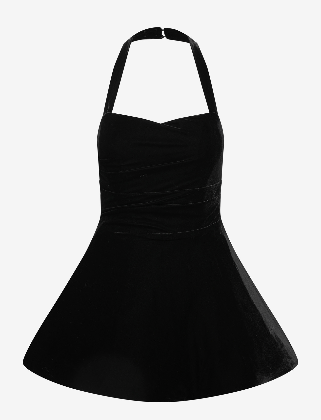 Bardot - AGATHENA VELOUR MINI DRESS - korta klänningar - black - 0