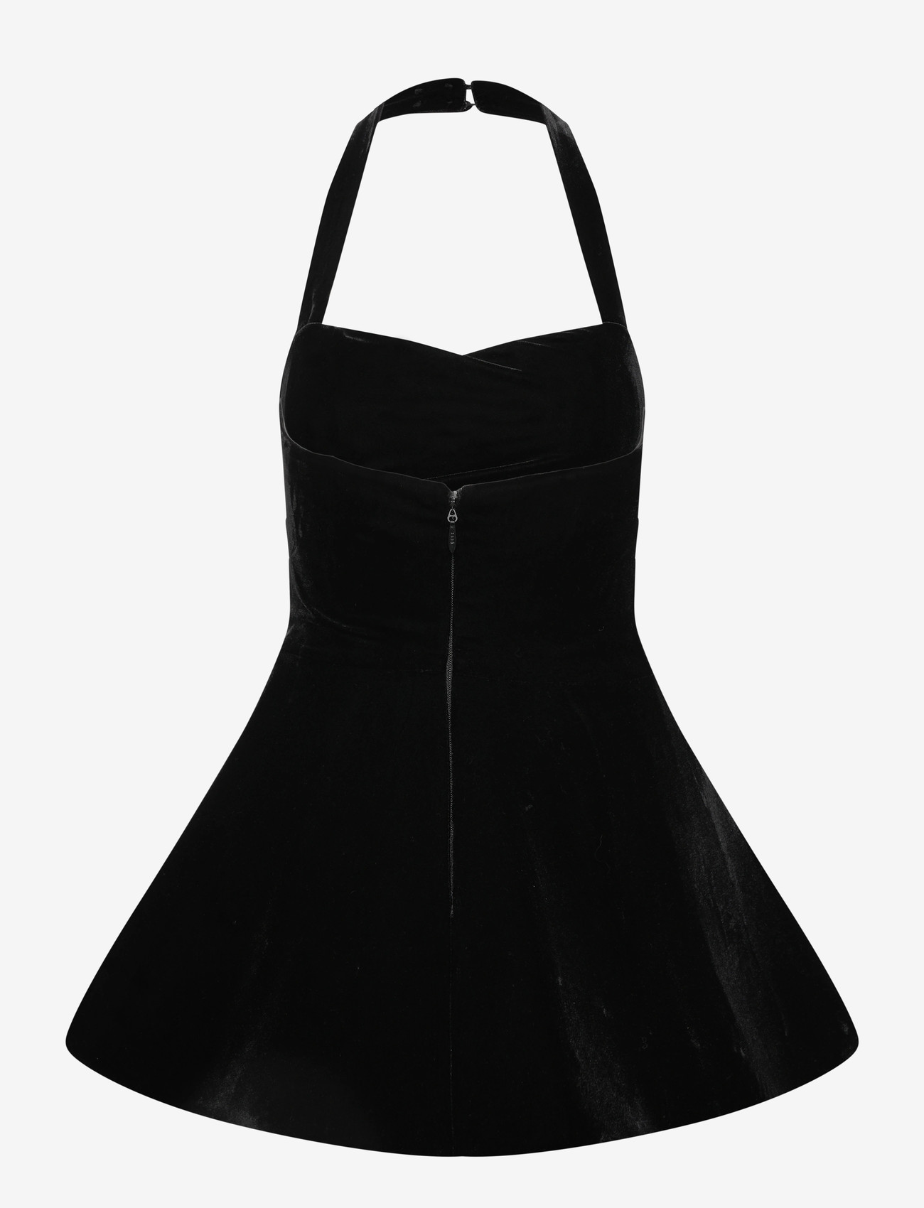Bardot - AGATHENA VELOUR MINI DRESS - korta klänningar - black - 1