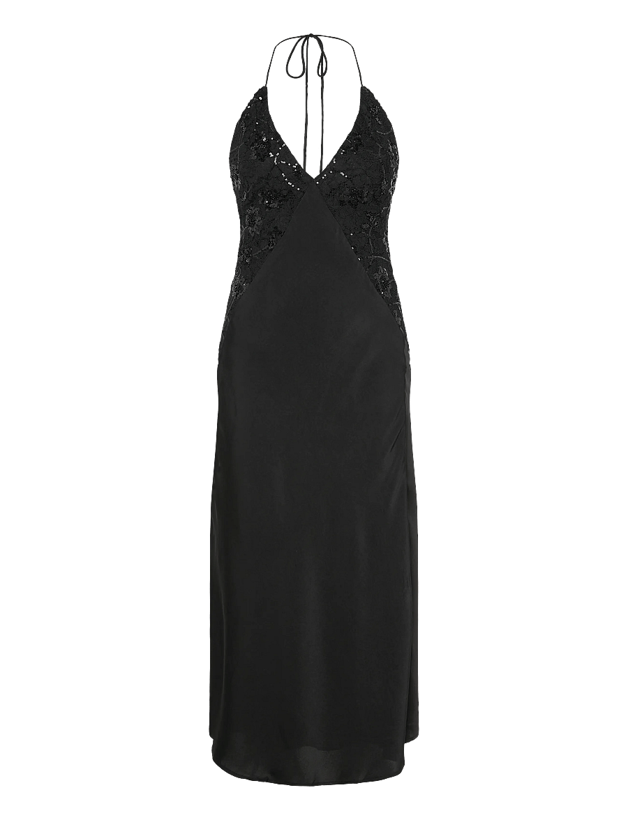Bardot - ROSELLA HALTER MAXI DRESS - iltapuvut - black - 1