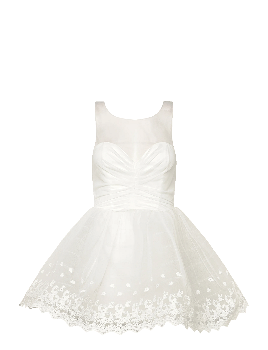 Bardot - HILDA HOOP MINI DRESS - konfirmatsioon - ivory - 1