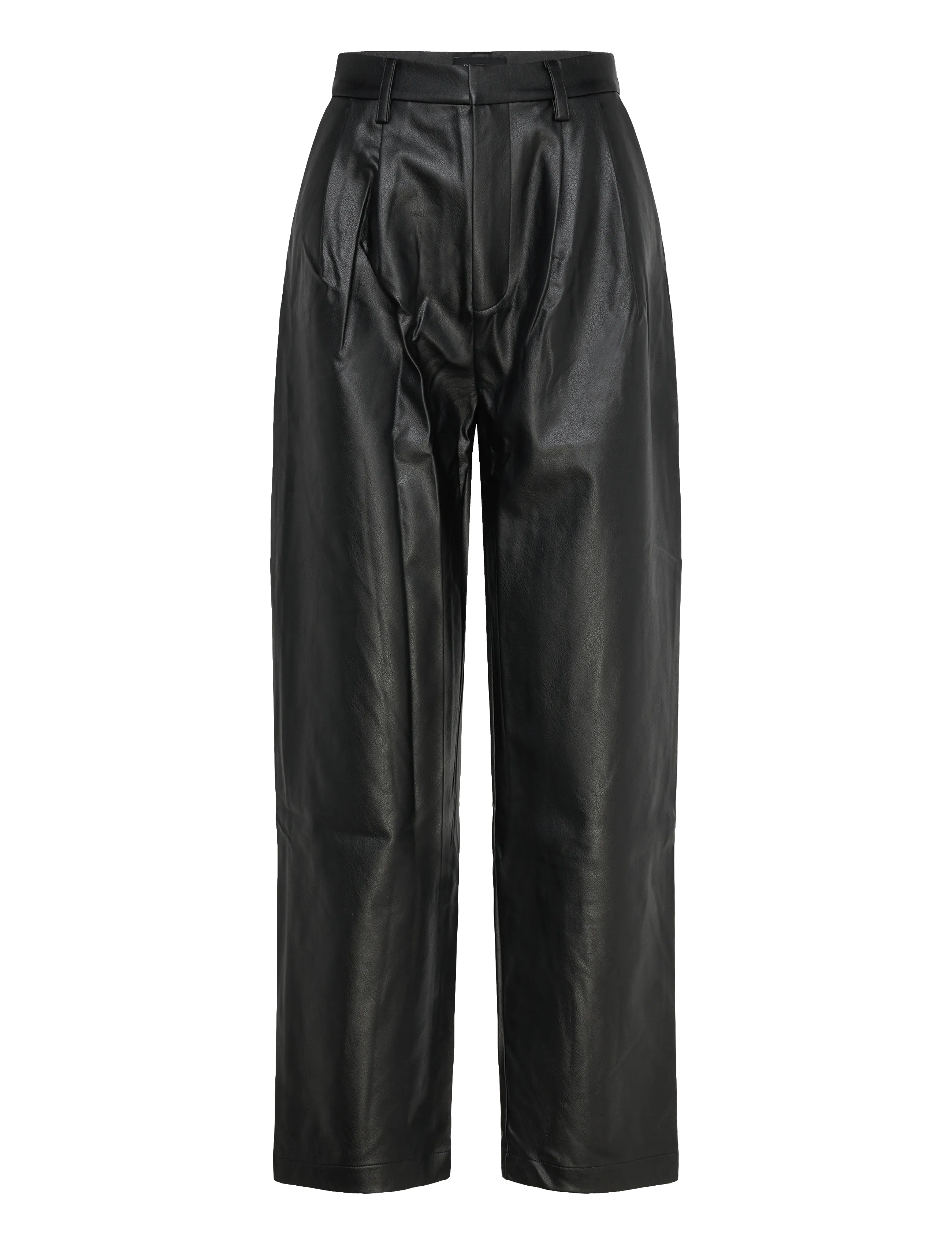 Bardot KELSA VEGAN LEATHER PANT - Nahkpüksid - BLACK / black