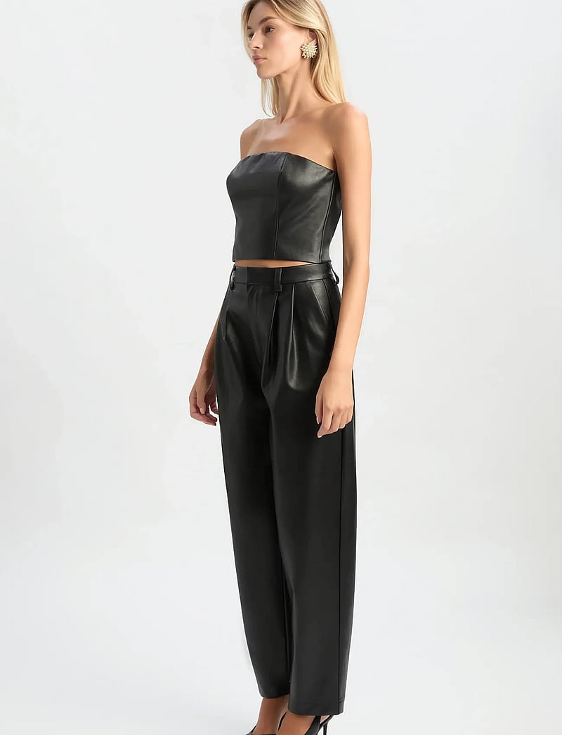 Bardot - KELSA VEGAN LEATHER PANT - skinnbyxor - black - 3