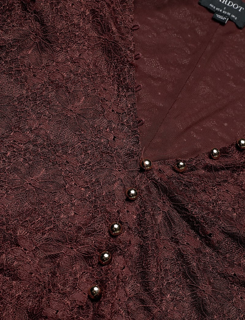 Bardot - ZENIA LONG SLEEVE MIDI DRESS - aftenkjoler - chocolate - 2