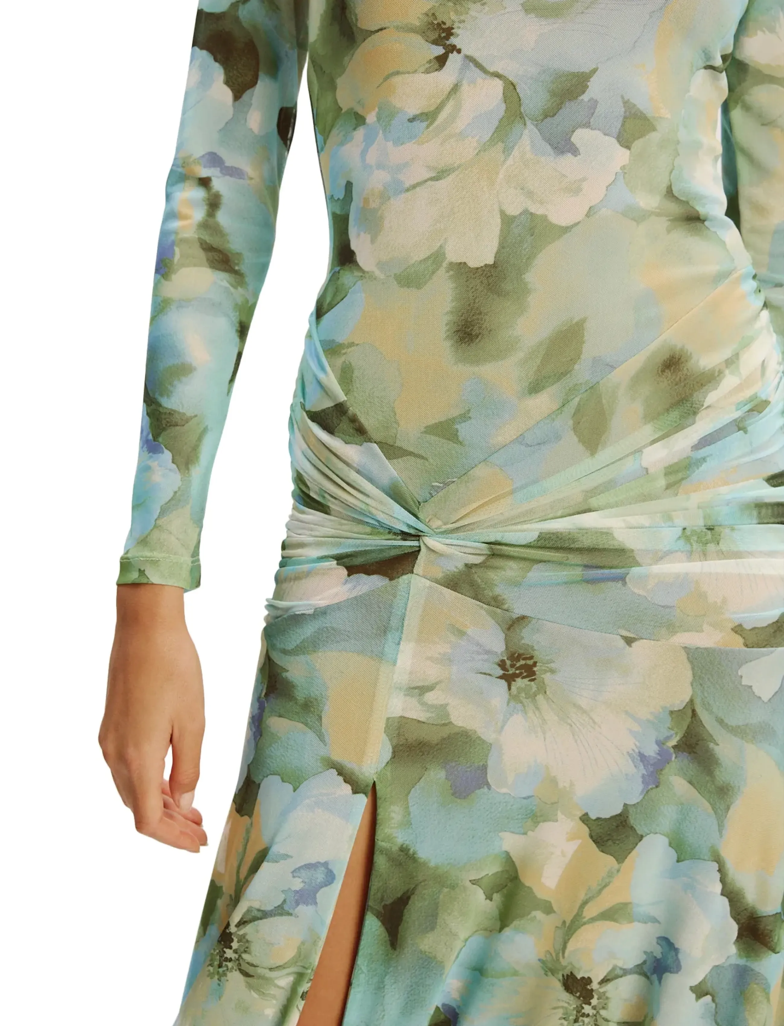 Bardot Lea Floral Mesh Dress maxiklänningar dam – bild 6