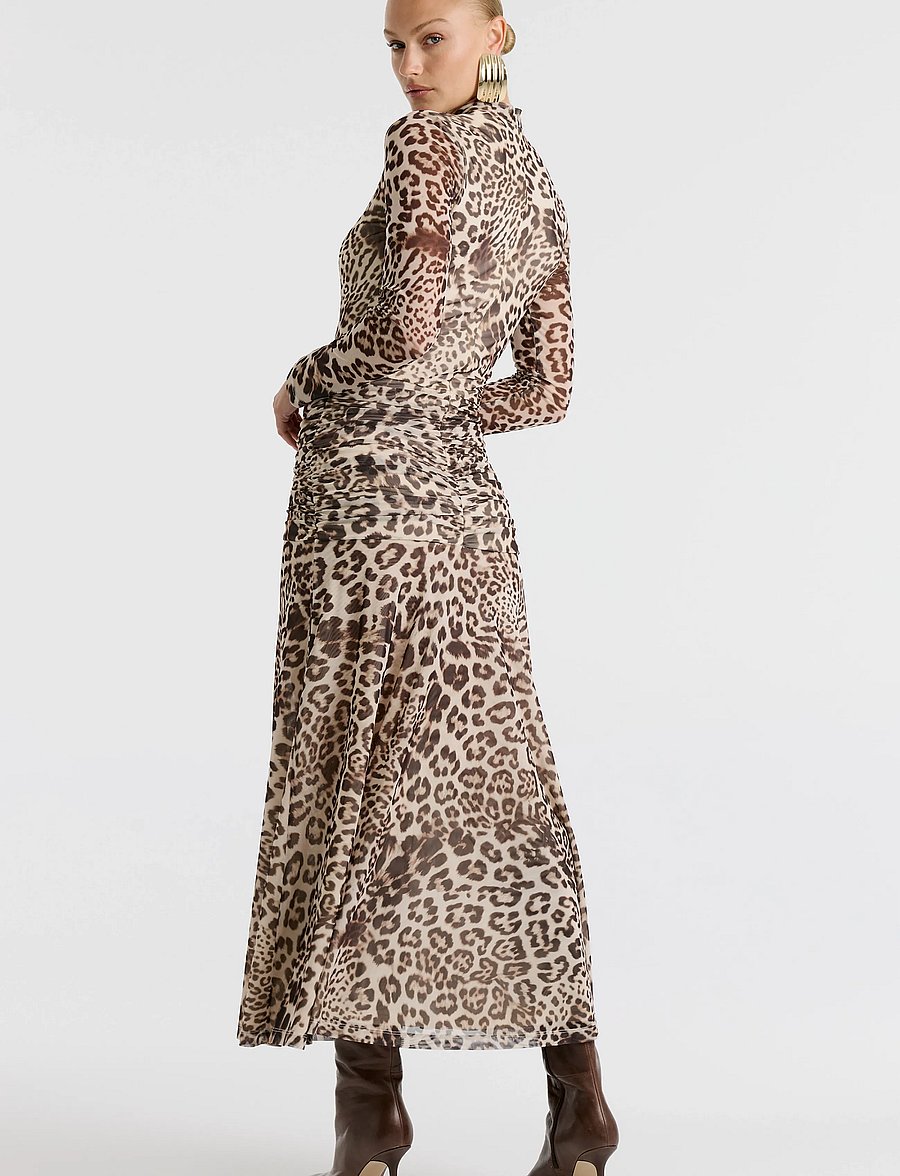 Bardot - LEA PRINTED MESH DRESS - midikleidid - animal pri - 4