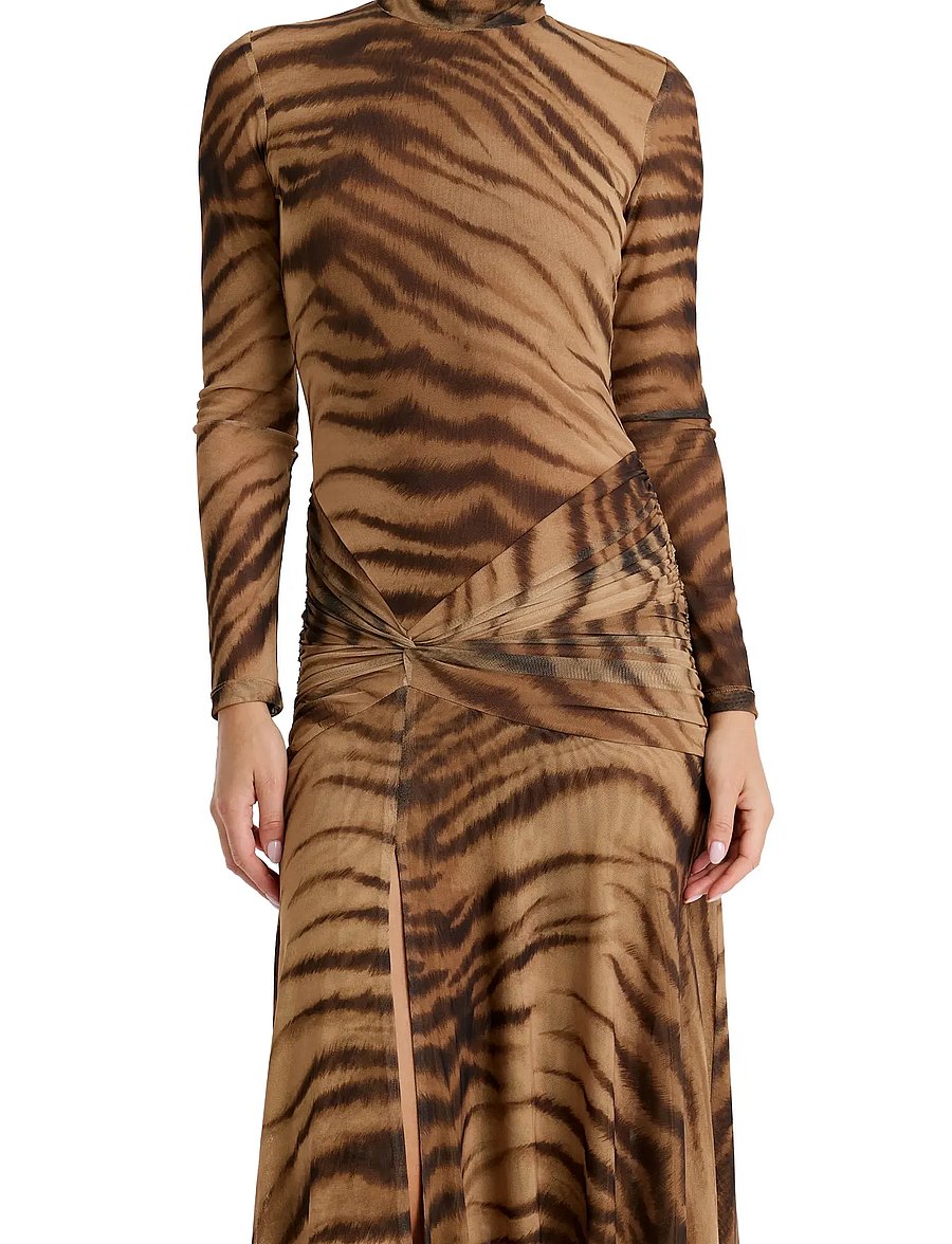 Bardot - LEA PRINTED MESH DRESS - midikleidid - animal pri - 2