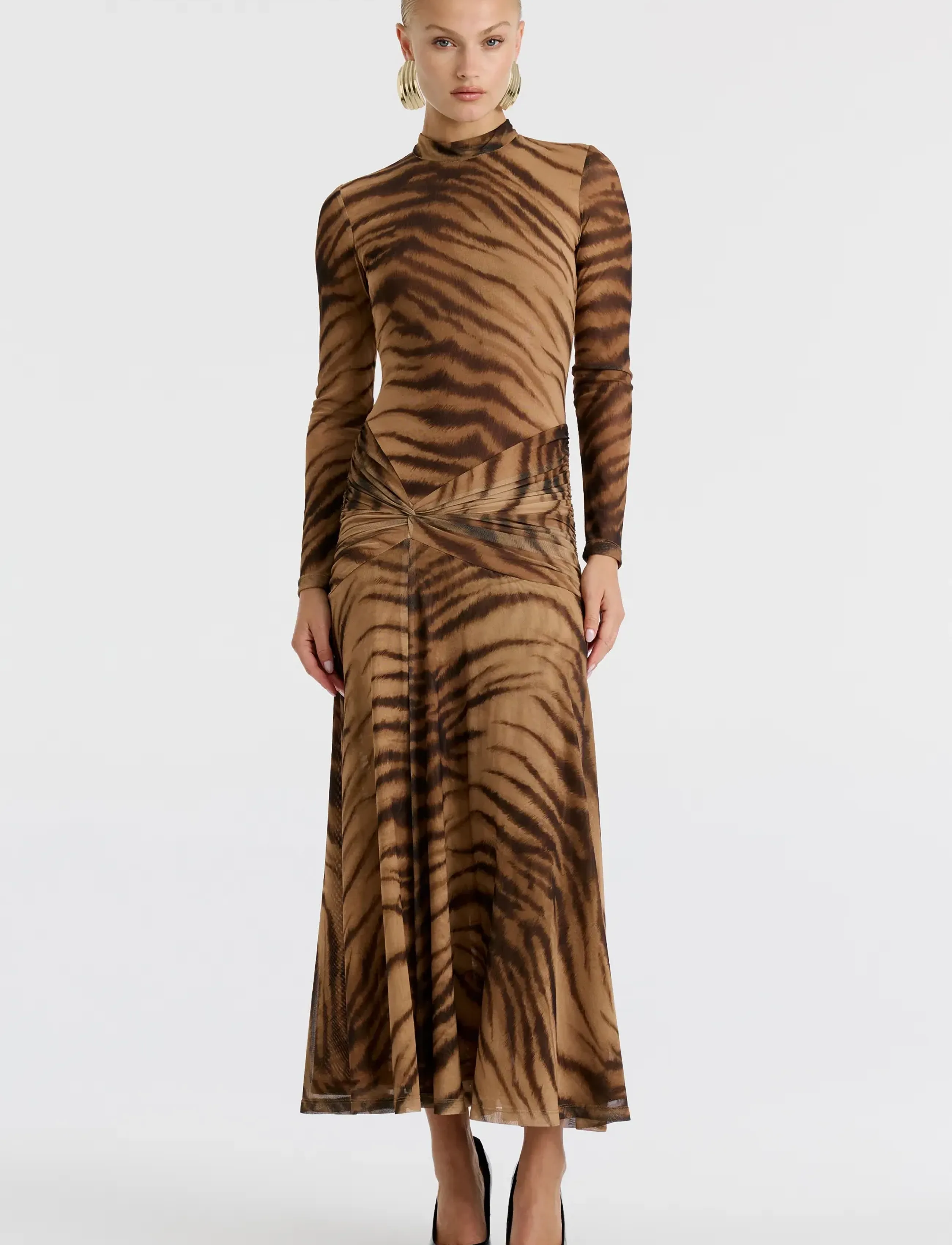 Bardot - LEA PRINTED MESH DRESS - midikleidid - animal pri - 3