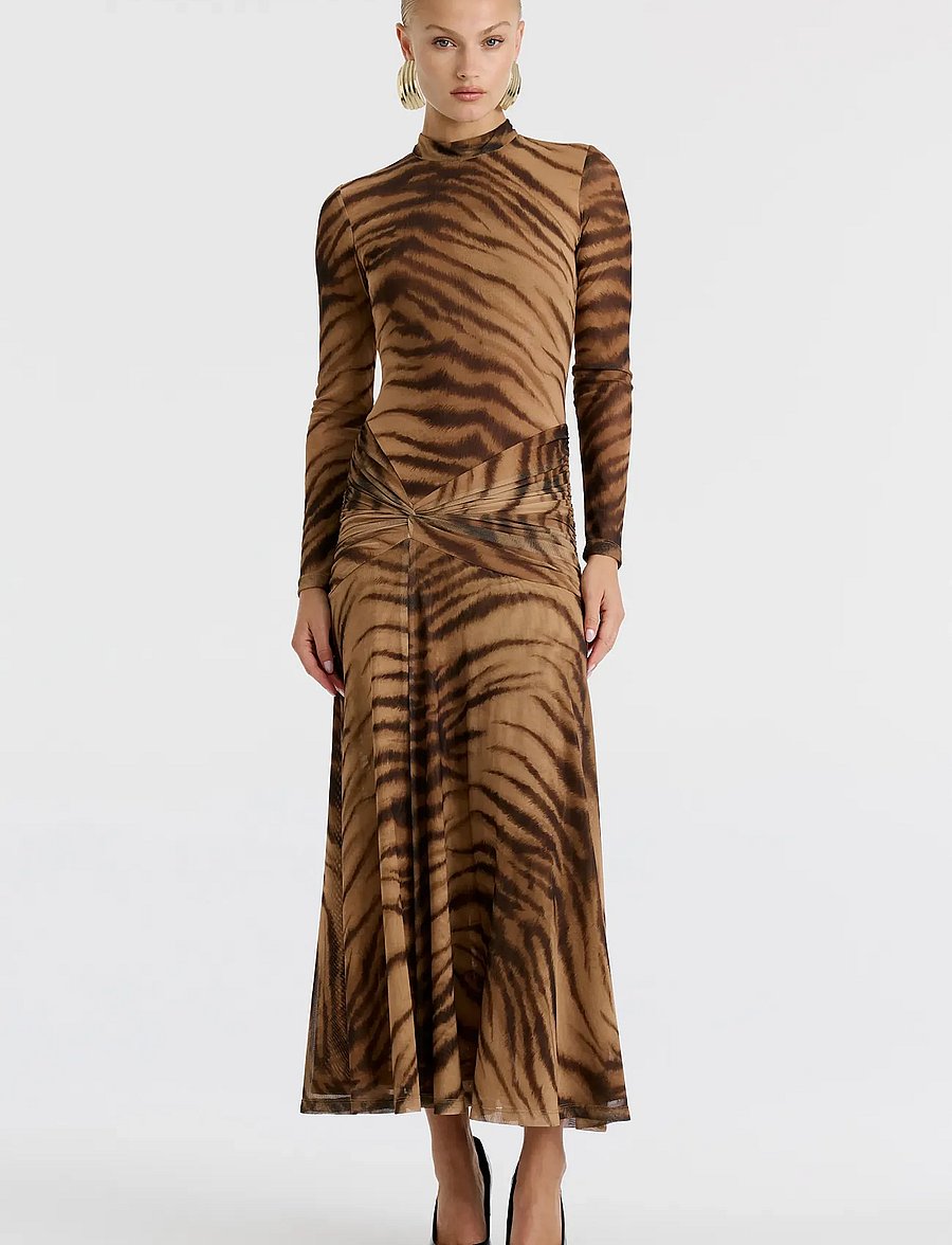 Bardot - LEA PRINTED MESH DRESS - midikleidid - animal pri - 3