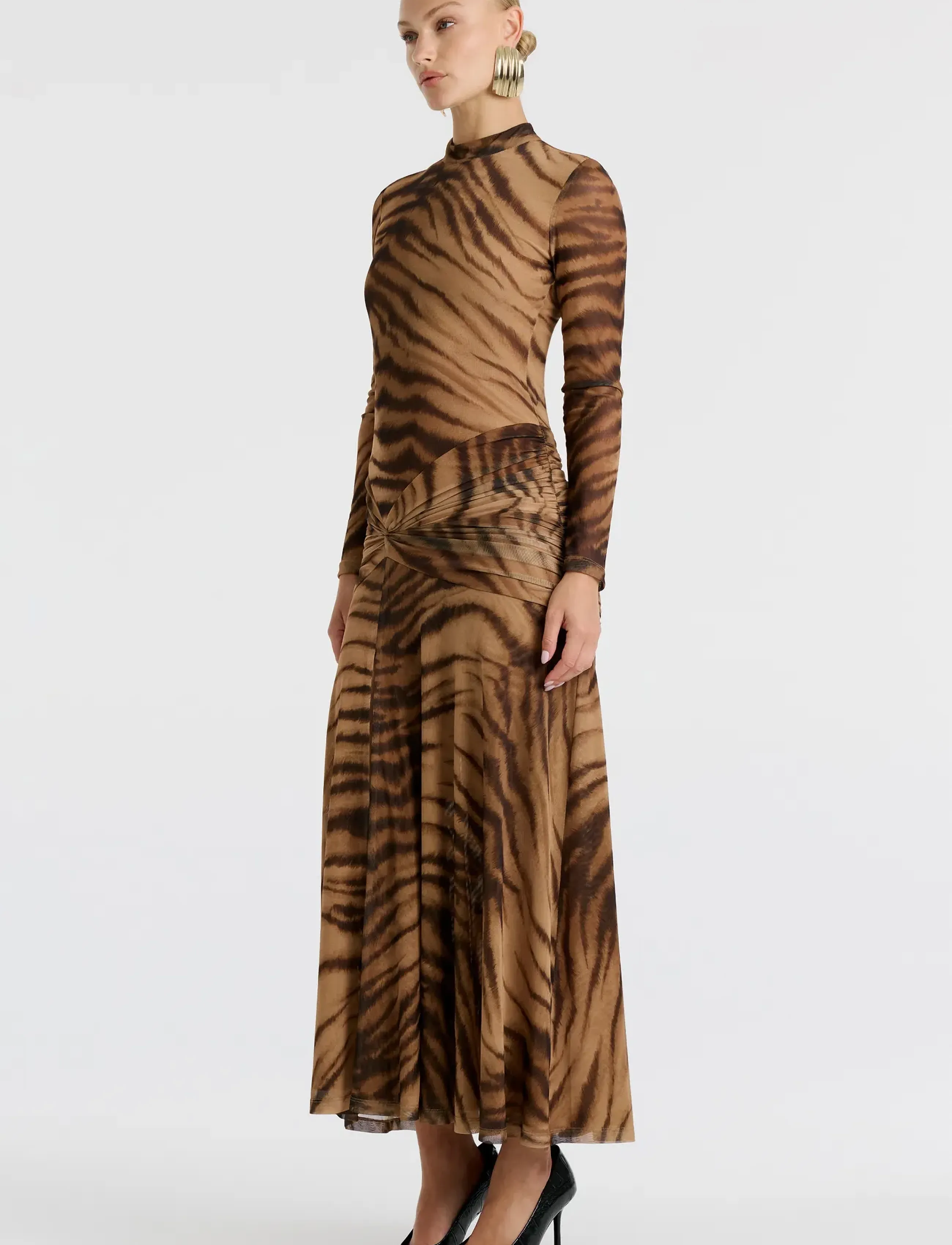 Bardot - LEA PRINTED MESH DRESS - midikleidid - animal pri - 5