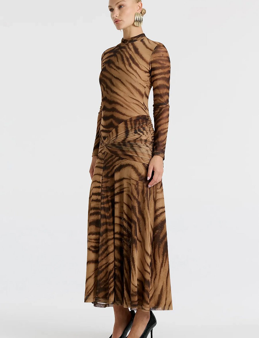 Bardot - LEA PRINTED MESH DRESS - midikleidid - animal pri - 5